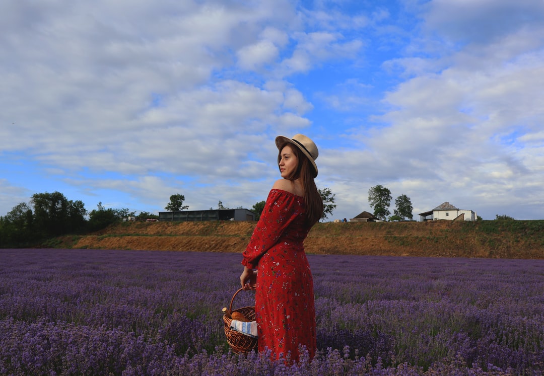 Photo purple dress